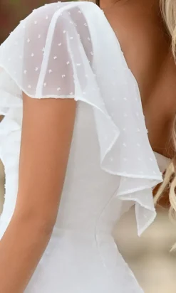 Ace by Velvi One Shoulder Little White Dress