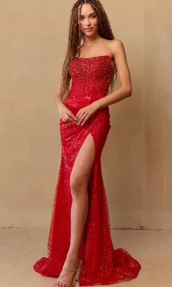 Amelia Couture Long Formal Dress ag0109