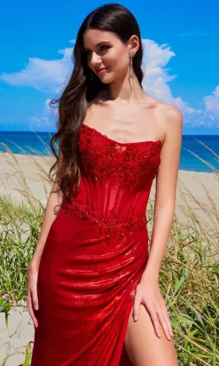 Amelia Couture Long Formal Dress 9055