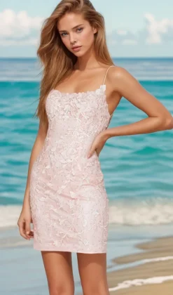 Amelia Couture Short Party Dress 7010s