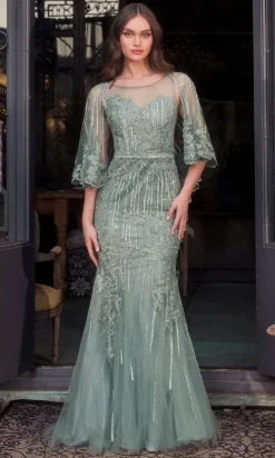 Andrea and Leo Long Formal Dress MA105