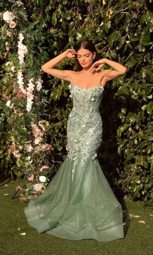Andrea and Leo Long Formal Dress MA101
