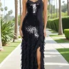 Betsy and Adam Long Formal Dress a26805