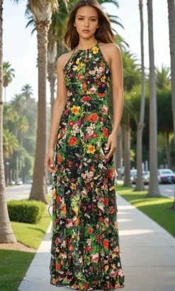 Betsy and Adam Long Formal Dress a27102