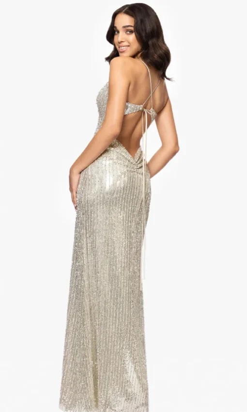 Betsy and Adam Long Formal Dress a27009
