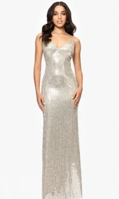 Betsy and Adam Long Formal Dress a27009