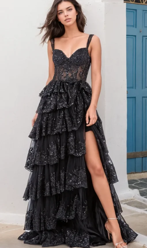 Cinderella Couture Long Formal Dress 8093j