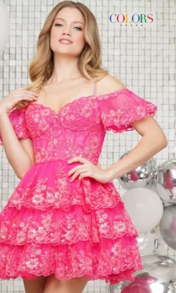 Colors Dress Short Party Dress 3347