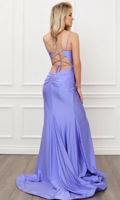 Corset Strappy-Back Formal Long Prom Gown