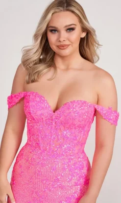Ellie Wilde Sequin Prom Dress EW34012