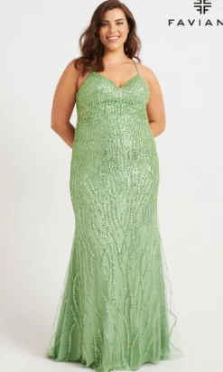 Faviana Long Plus-Size Formal Dress 9572