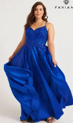 Faviana Long Plus-Size Formal Dress 9575
