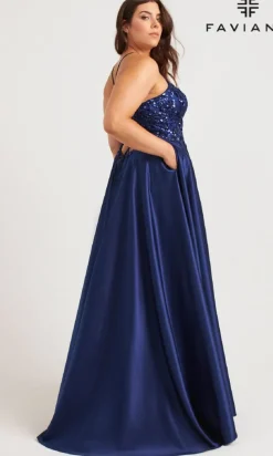 Faviana Long Plus-Size Formal Dress 9578