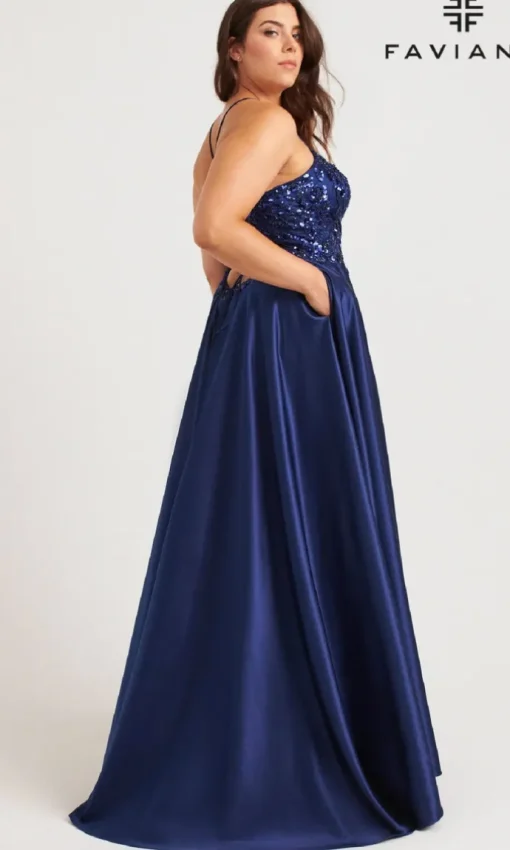 Faviana Long Plus-Size Formal Dress 9578