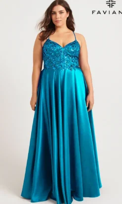 Faviana Long Plus-Size Formal Dress 9578