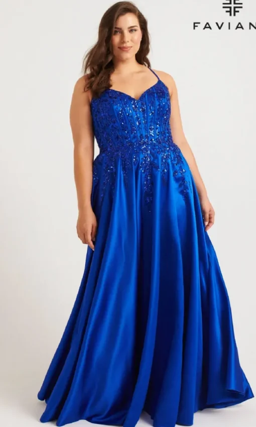 Faviana Long Plus-Size Formal Dress 9575