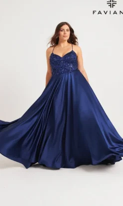 Faviana Long Plus-Size Formal Dress 9578