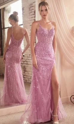 Formal Long Dress CD0220 By Ladivine