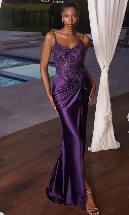 Formal Long Dress CD0176 By Ladivine