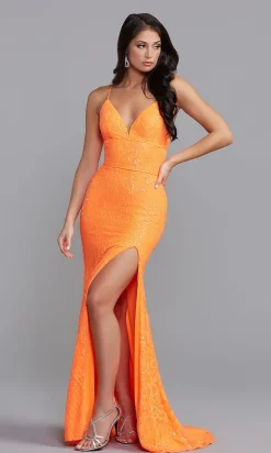 Iridescent-Sequin Long Sexy Formal Dress for Prom