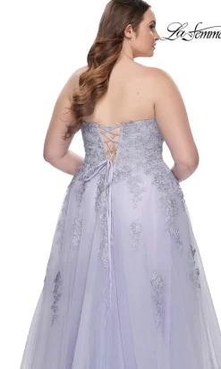 La Femme 31570 Plus-Size Formal Prom Dress
