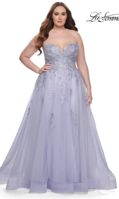 La Femme 31570 Plus-Size Formal Prom Dress