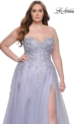La Femme 31570 Plus-Size Formal Prom Dress
