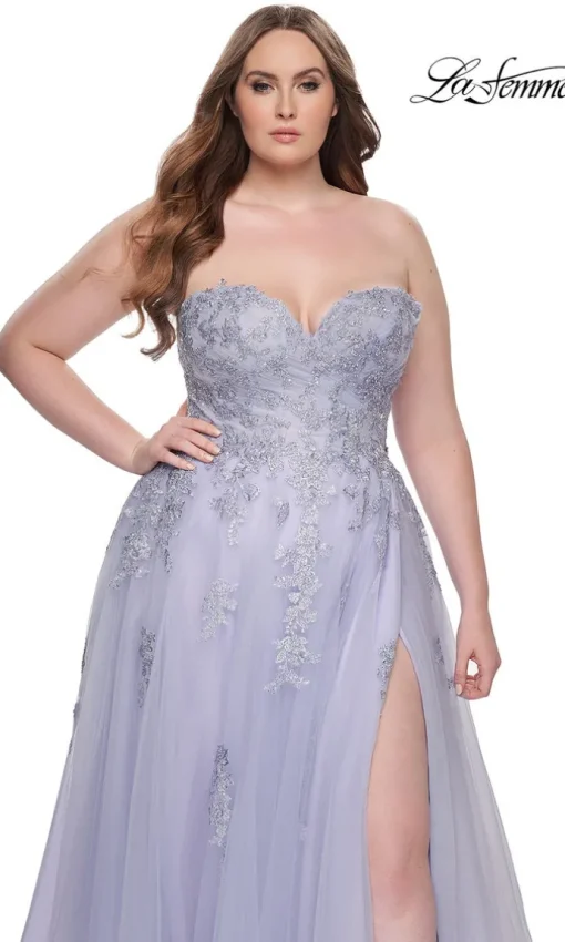 La Femme 31570 Plus-Size Formal Prom Dress