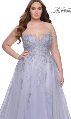 La Femme 31570 Plus-Size Formal Prom Dress