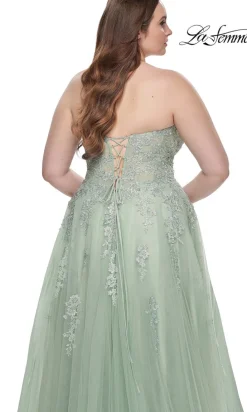 La Femme 31570 Plus-Size Formal Prom Dress