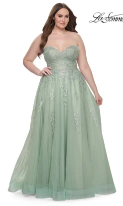 La Femme 31570 Plus-Size Formal Prom Dress