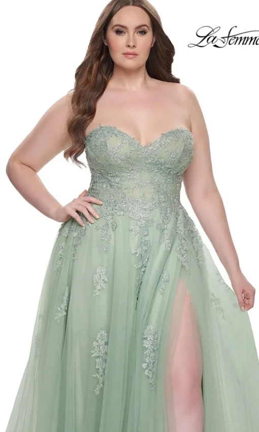 La Femme 31570 Plus-Size Formal Prom Dress