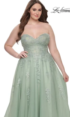 La Femme 31570 Plus-Size Formal Prom Dress