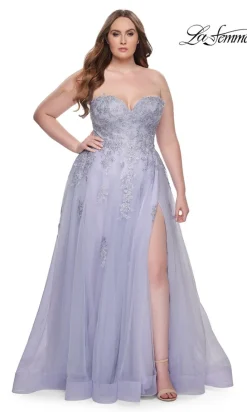 La Femme 31570 Plus-Size Formal Prom Dress