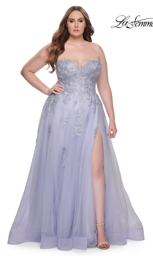 La Femme 31570 Plus-Size Formal Prom Dress