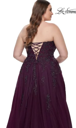 La Femme 31570 Plus-Size Formal Prom Dress