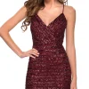Le Femme Short Sequin Cocktail Party Dress