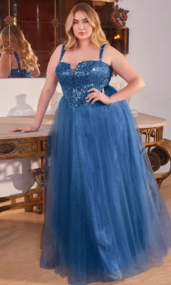 Long Plus-Size Formal Dress Cd0217C by Ladivine