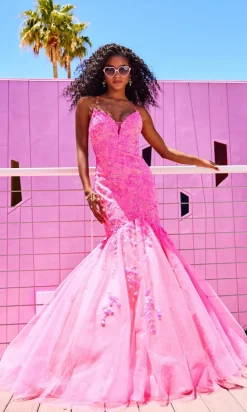 Long Tulle Mermaid Dress By Ellie Wilde EW34011