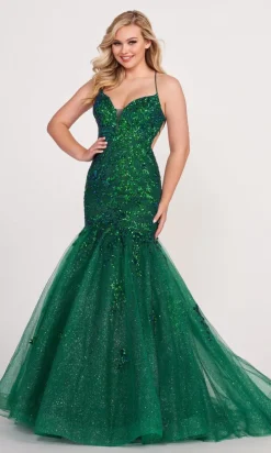 Long Tulle Mermaid Dress By Ellie Wilde EW34011