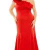 Mac Duggal Long Plus-Size Formal Dress 49707