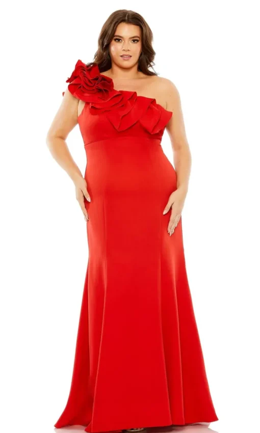 Mac Duggal Long Plus-Size Formal Dress 49707