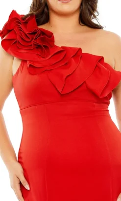 Mac Duggal Long Plus-Size Formal Dress 49707