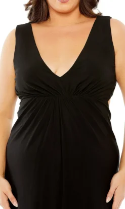 Mac Duggal Long Plus-Size Formal Dress 68536