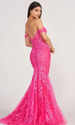Off The Shoulder Lace Embroidered Prom Dress EW34007