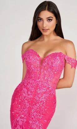 Off The Shoulder Lace Embroidered Prom Dress EW34007