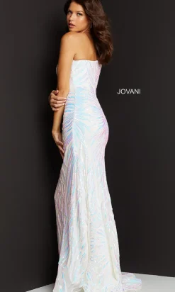 One-Shoulder Sequin Long Prom Dress by Jovani