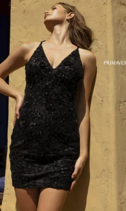 Short Homecoming Dress by Primavera 3519D
