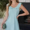 Short Ruffled Casual Summer Dress