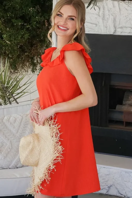 Short Ruffled Casual Summer Dress